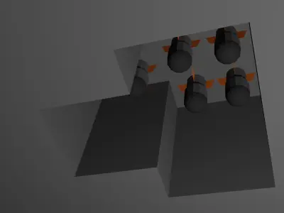 Bomber spaceship Free low-poly 3D model