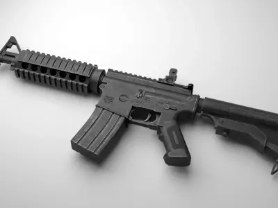 M4A1 Game Ready ar - rifle Free 3D model