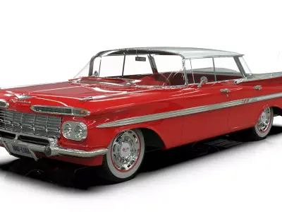 1959 Chevrolet Impala Sport Sedan HARDTOP 3D model