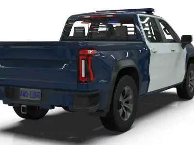 2027 Concept Police Interceptor Full Size Pickup Truck  3D model