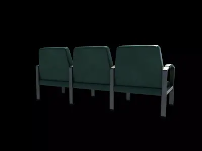 Waiting chair 03 3D model