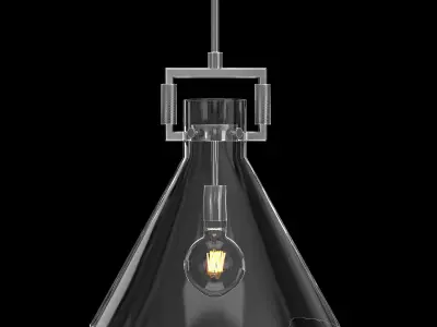 Machinist Glass Funnel Pendant 3D model