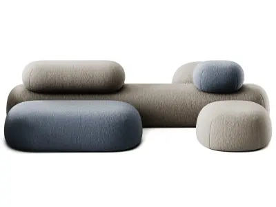 Adrenalina Nefelibata 7 Modular Sofa 3D model