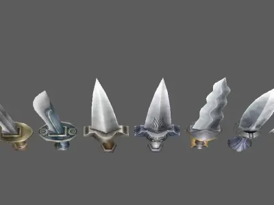 weapon knife Low-poly 3D model purchase