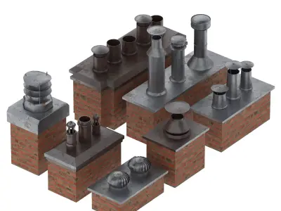 Chimney Ventilations 3D model