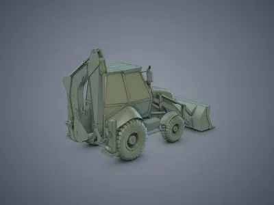 Collection Construction Machines 3D Model Pack