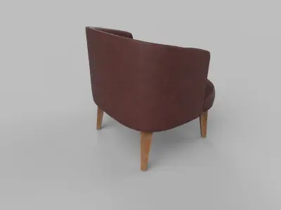chair leather Low-poly 3D model purchase