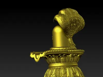 Shivling and Nag 3D print model 3D print model