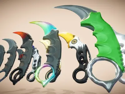 Tactical Knives Karambit 3D model