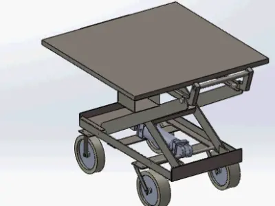 Forklift truck 3D model