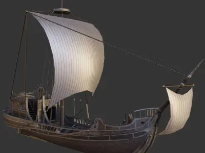 Ship Pack Low-poly 3D model buy