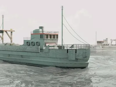 Fishing boat 3D model order