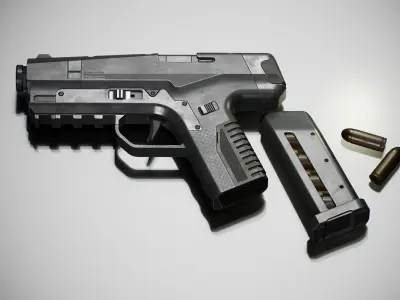 weapon black raven Low-poly 3D model