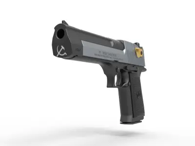 Desert Eagle of Ivan Checkov from Boondock Saints 1999 3D model