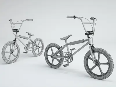 1980s Raleigh Burner BMX Bicycle 3D model