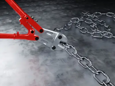 Bolt cutter rebar cutter - scissors pliers Low-poly 3D model