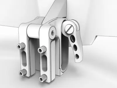 Motorcycle Wind Deflector 3D model