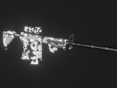 Assault Rifle Free 3D model get