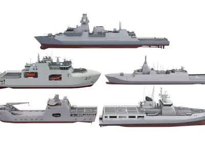 Warships 3D Model Pack