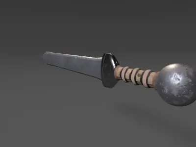 Sword Gladius Low-poly 3D model