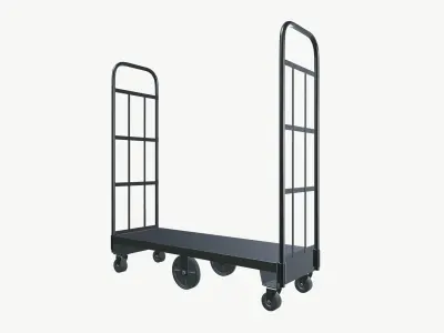 Hand Truck Low-poly 3D model