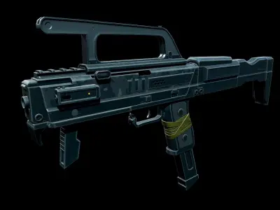 FMG 9 - Sub-Machine Gun Low-poly 3D model