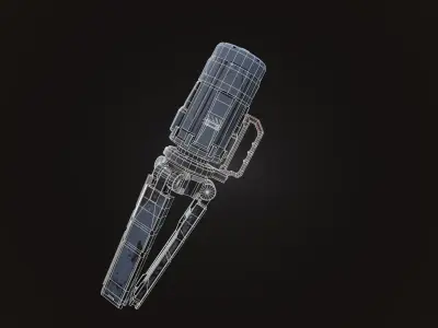 Real-Time Sci-Fi Beacon Prop Evolve  Low-poly 3D model