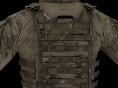 Crye JPC-R Low-poly 3D model