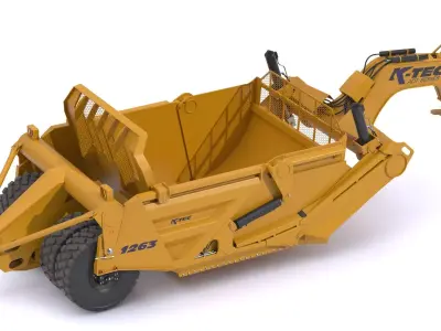 K-Tec Articulated Dump Truck Scrapers 1263 3D model