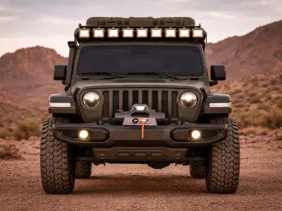 Desert Rally Off-Road Pickup Truck  Rigged Game-Ready Vehicle  3D model