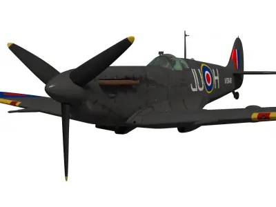 Supermarine Spitfire Mk-Vb night fighter 3D model