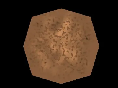 Low Poly Pig octagon Low-poly 3D model