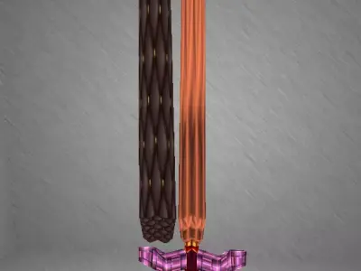 Sultan Sword Low-poly 3D model