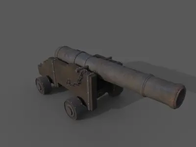 Old Cannon 3D model purchase