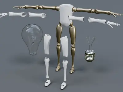  light bulb man 