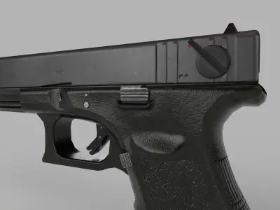 Glock 18C Gun  Low-poly 3D model