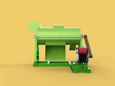WASTE SHREDDER CRUSHER MACHINE GARBAGE RUBBISH JUNK COMPOSTER 3D model