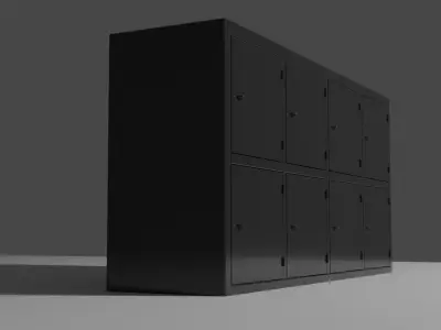 Industrial Design Sideboard Cabinet  Free 3D model