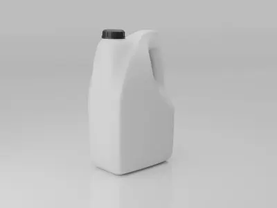 Plastic Detergent Bottle 2L 3D model