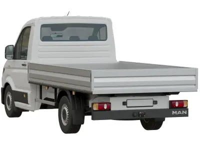 MAN TGE Flatbed Truck 3D model