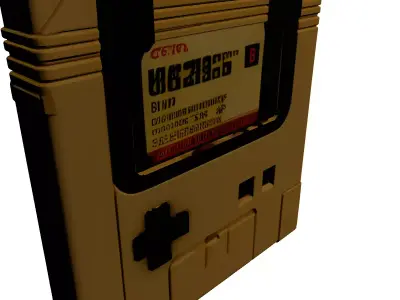 Retro SciFi Handheld Console 3D model