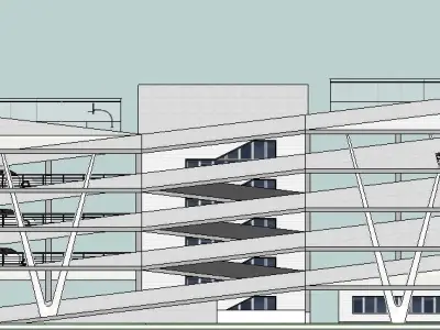 Sketchup Parking building PP1 3D model