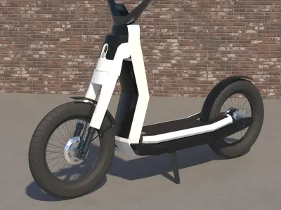 VW Streetmate E-bike Scooter Low-poly 3D model