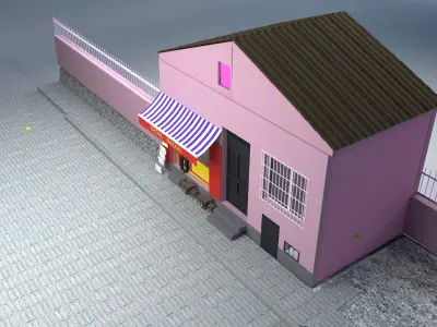 izometric design Free low-poly 3D model