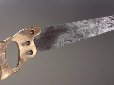 Saw low-poly Free low-poly 3D model