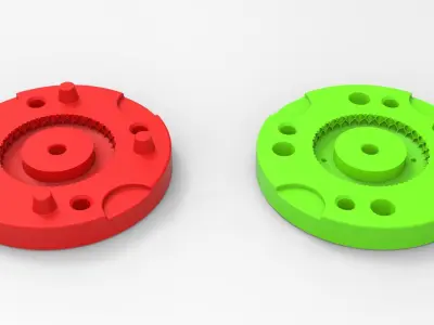 Mold for diecast truck tire 2 Scale 1 to 25 3D print model