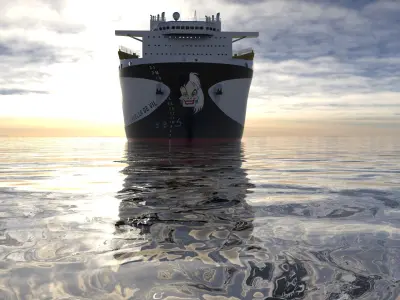 Cruella Heavy Lift Vessel  Low-poly 3D model