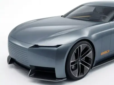 Jaguar Type 00 Concept Low-poly 3D model