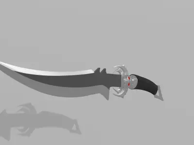 Skull Dagger Free 3D model
