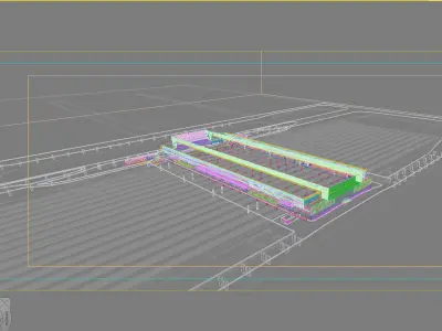 Station Building 3D model 13